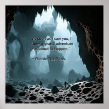 Companion Cave Fantasy Art Poster