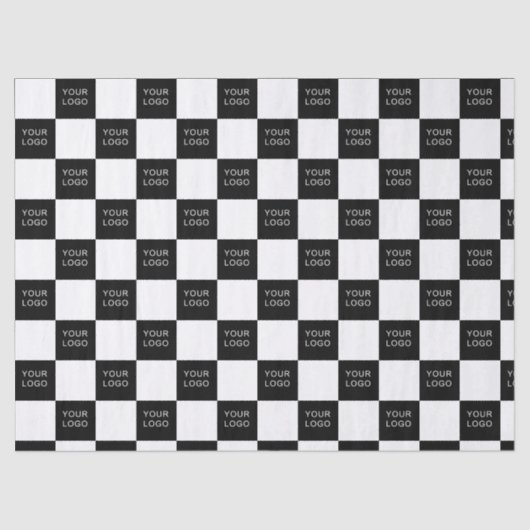 Company Business Branded Logo Pattern Kraft Tissuepapier (Voorkant)