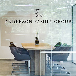 Company Business Name Professional Branded Raamsticker