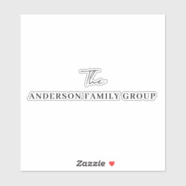 Company Business Name Professional Branded Sticker