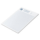 Company Logo Blue Grid Graph Project Identifier Notitieblok (Schuin)