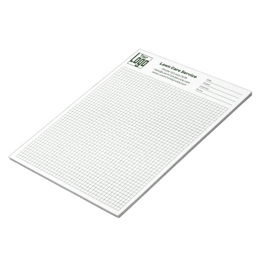 Company Logo Grid Graph Project Identifier Notitieblok (Schuin)