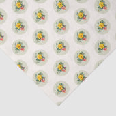 Company Logo Template Pattern Ecru Tissuepapier (Detail)