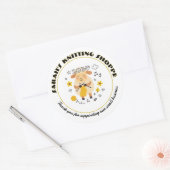 Company Logo Thank You Round Stickers (Enveloppe)