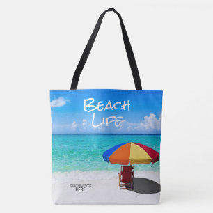 Company Logo Tropical Beach Umbrella Client Gift Draagtas