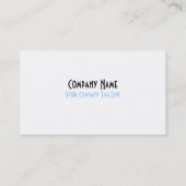 Company Loyalty Visitekaartje Punch Card (Achterkant)