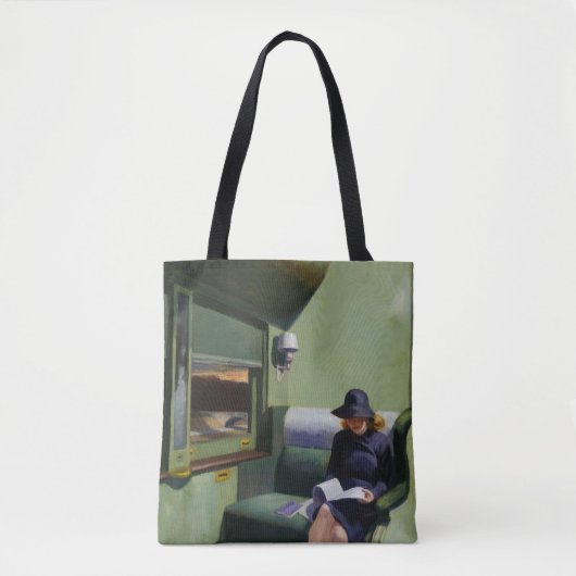 Compartiment C, auto 293, van Edward Hopper Tote Bag (Voorkant)