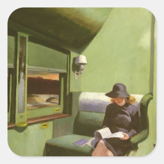 Compartment C, Car 293 Vierkante Sticker (Voorkant)