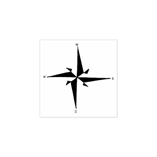Compass Camping Hiking Summer Camp New Directions Rubberstempel (Afrduk)