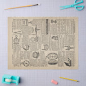 Compass Catalog Page Decoupage Tissuepapier (Craft)
