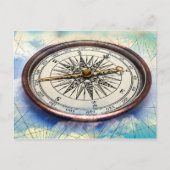 Compass Clouds Briefkaart (Voorkant)