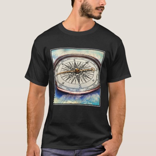 Compass Clouds T-shirt (Voorkant)