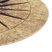 Compass Discovery Age Wereldkaart Vintage Snijplank (Hoek)