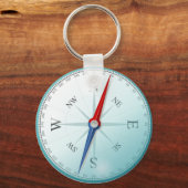 Compass East North South West Compass Roos Sleutelhanger (Voorkant)