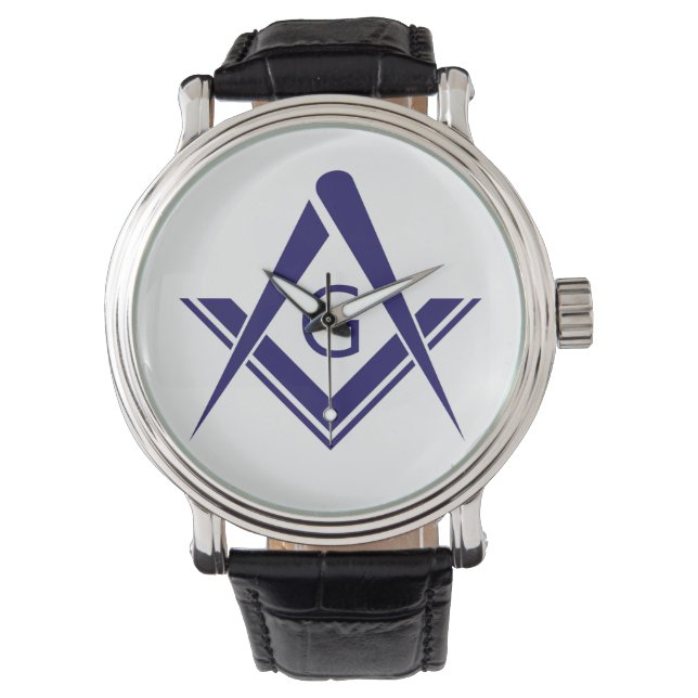 compass freemason guild mason organisation sign sy horloge (Voorkant)