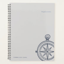 Compass Hard Cover Planner- Midnight Cartographer 