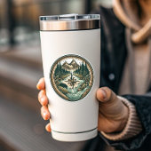 Compass Lake Vinyl Sticker | Uitgesneden Sticker