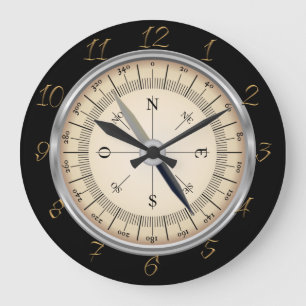 Compass Large Clock Grote Klok