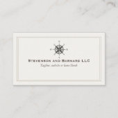 Compass Logo Traditional Nautical Visitekaartje (Voorkant)