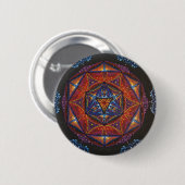 Compass Mandala Ronde Button 5,7 Cm (Voorkant /achterkant)