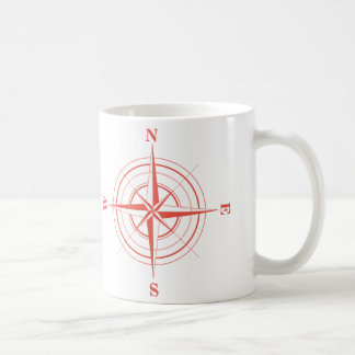 Compass Nautical Travel North South East West Koffiemok