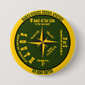 Compass Pin Ronde Button 7,6 Cm (Voorkant)