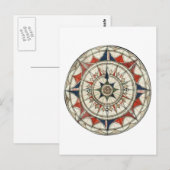 Compass Roos #5 Briefkaart (Voorkant / Achterkant)