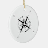  Compass Roos Adventure Exploratie Keramisch Ornament (Rechts)