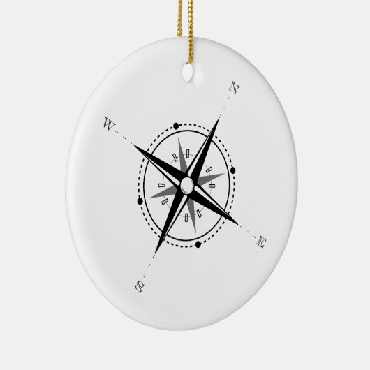  Compass Roos Adventure Exploratie Keramisch Ornament (Rechts)
