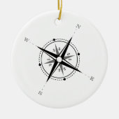  Compass Roos Adventure Exploratie Keramisch Ornament (Voorkant)