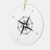  Compass Roos Adventure Exploratie Keramisch Ornament (Links)
