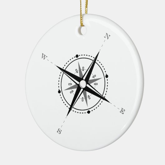  Compass Roos Adventure Exploratie Keramisch Ornament (Links)