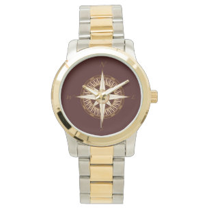 Compass Roos bruin horloge