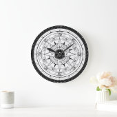 Compass Roos - Klok (wit) (Huis)