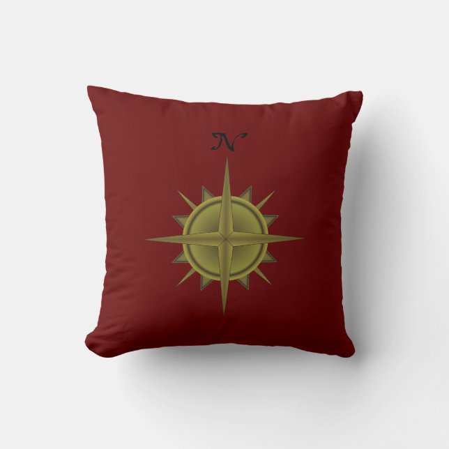 Compass Roos Pillow Kussen (Voorkant)