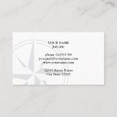 Compass star logo visitekaartsjabloon visitekaartje (Achterkant)