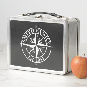 Compass star monogram, personaliseerbaar embleem