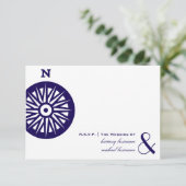 Compass Wedding RSVP (Staand voorkant)
