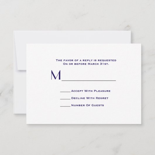 Compass Wedding RSVP (Achterkant)