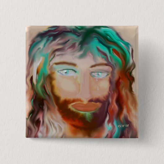 Compassie Art Pin Vierkante Button 5,1 Cm (Voorkant)