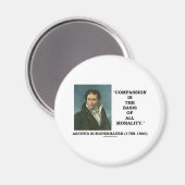 compassie is de basis van alle moraalprijzen magneet (Voorkant / Achterkant)