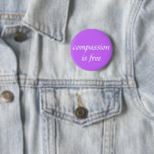 compassie is gratis ronde button 5,7 cm (In situ)