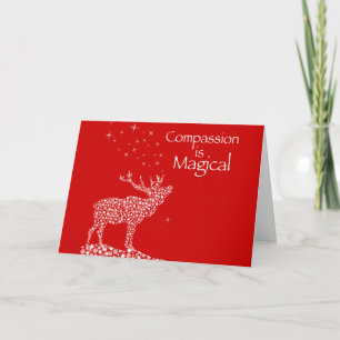 Compassie is Magisch Feestdagen Kaart