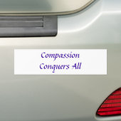 Compassie Verwerft alle bumpersticker (Op auto)