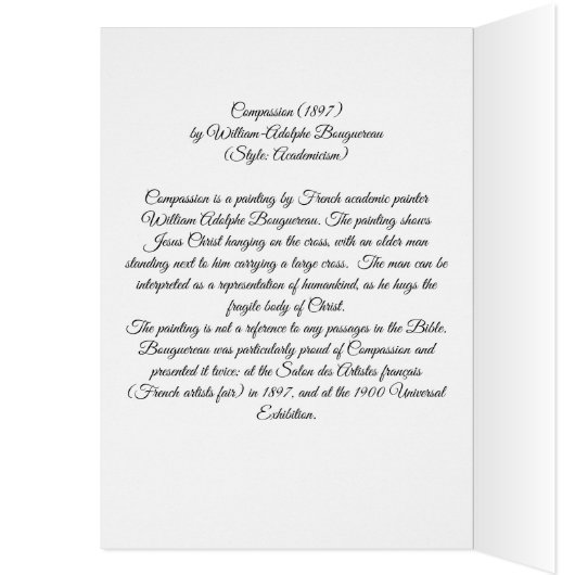 Compassion de Christ Bouguereau (Intérieur (Gauche))