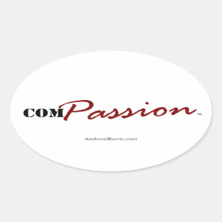 ComPASSION (Sticker) Ovale Sticker