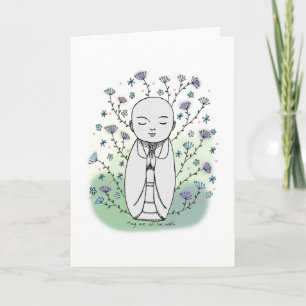 Compassion Sympathy Jizo Japanese Baby Buddha Kaart