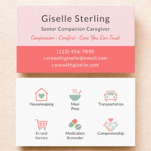 Compassionate Senior Companion Caregiver Visitekaartje