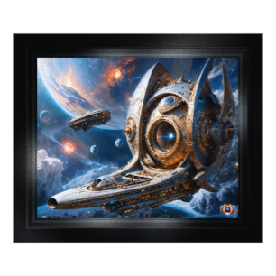 Compellious Galactic Cruiser Al Art door Xzendor7 Foto Afdruk