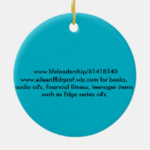 Compenserende kerstversiering keramisch ornament (Achterkant)